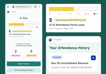 Attendance points graphics