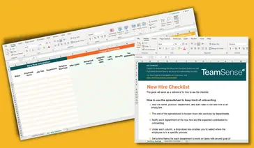 New hire checklist visual