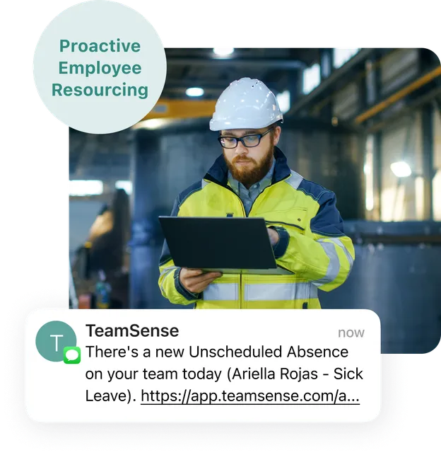 Proactive Absence Management Absence Management Software For Hourly Employees | TeamSense