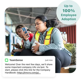 Solutions up to 100 percent employee adoption