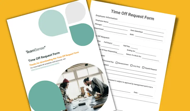 Form Timetitle Free Time Off Request Form Template - PDF Download | TeamSense